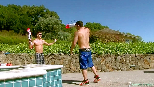 Samuel Takes On Johnny In Steamy Bareback Battle Of The Bulging Jocks – GayPornX 18+