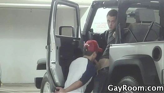 Bryce Stars Steamy Car Blowjob Sparks Horny Domination – GayXXX